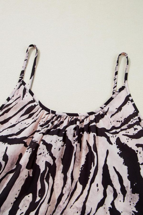 Women Black Boho Abstract Print Open Back Sleeveless Maxi Dress | Maxi Dresses - Image 4