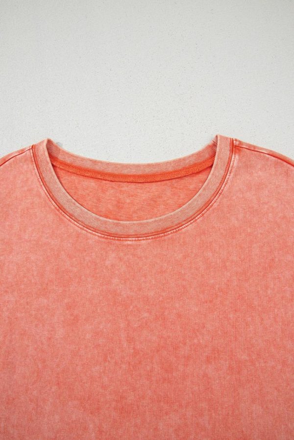 Women Carrot Mineral Wash Pocketed T-Shirt Dress | Midi Dresses - Image 6